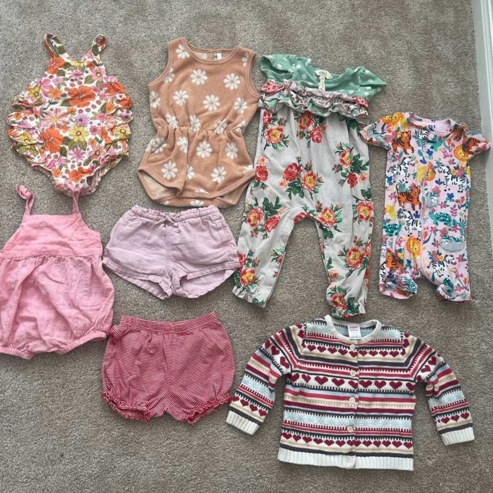 Baby Girl Lot 12-18M Rylee‎ Cru Matilda Jane Angel Dear Gymboree Old Navy 8pc
